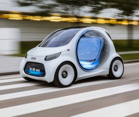 Mercedes smart vision EQ fortwo Stock Photo