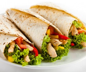 Mexican chicken roll Stock Photo