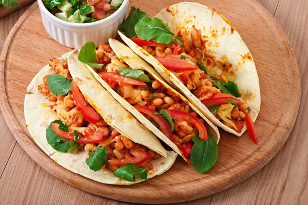 Mexican delicious softtaco Stock Photo 01