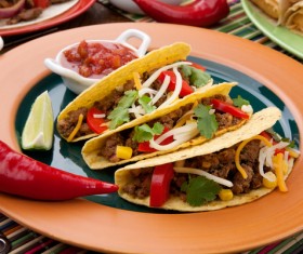 Mexican delicious softtaco Stock Photo 02