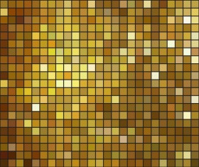 Mosaic golden background vector