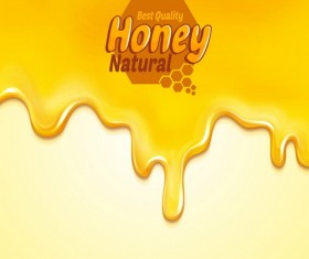 Nature honey vector background 01