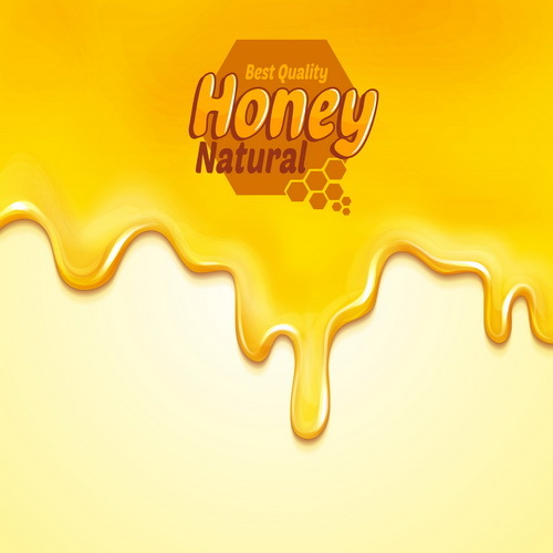 Nature honey vector background 01