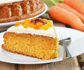 Nut cream cake Stock Photo