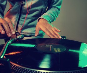 Passion female DJ Stock Photo 06