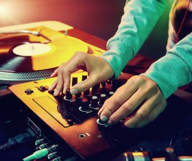 Passion female DJ Stock Photo 08