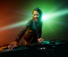 Passion female DJ Stock Photo 10