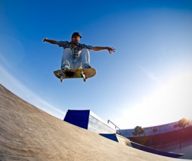 Play Skateboard Stock Photo 01