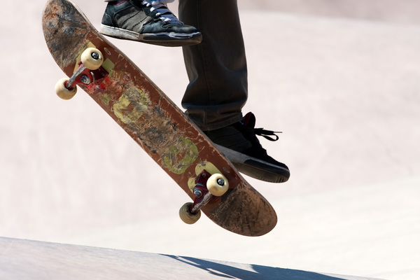 Play Skateboard Stock Photo 02