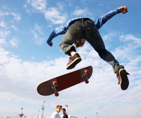 Play Skateboard Stock Photo 03