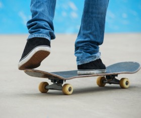Play Skateboard Stock Photo 05