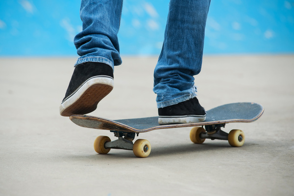 Play Skateboard Stock Photo 05