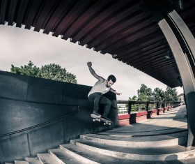 Play Skateboard Stock Photo 06
