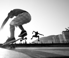 Play Skateboard Stock Photo 07