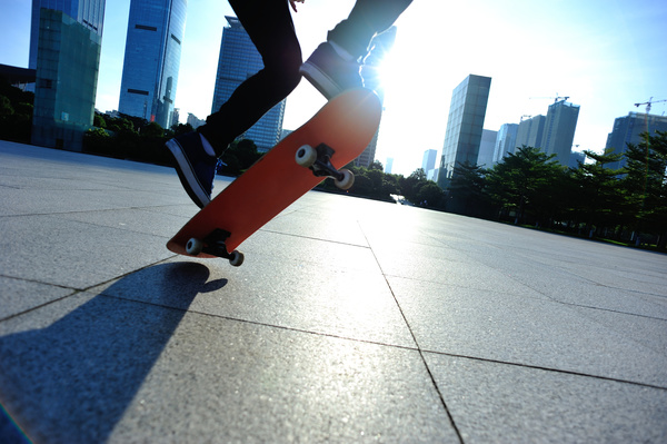 Play Skateboard Stock Photo 09