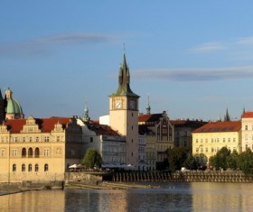 Prague Renaissance architecture Stock Photo
