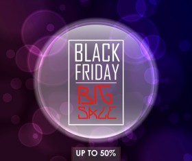 Purple styles black friday big sale background vector