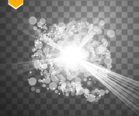 Shining light effects illustration vector 03
