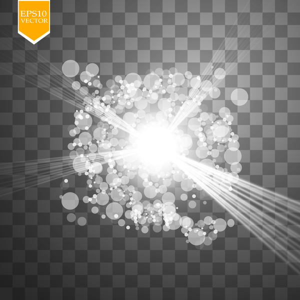 Shining light effects illustration vector 03