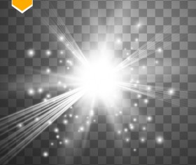 Shining light effects illustration vector 04