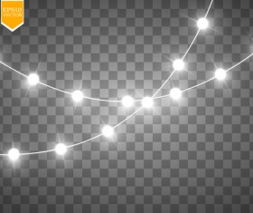Shining light effects illustration vector 06