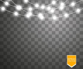 Shining light effects illustration vector 08