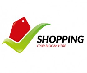 Shopping logo creative vector