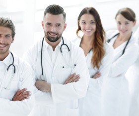 Smiling doctors Stock Photo