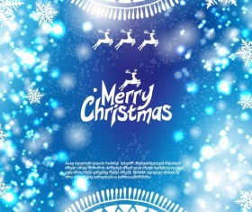 Snow pattern with christmas background blrus vector