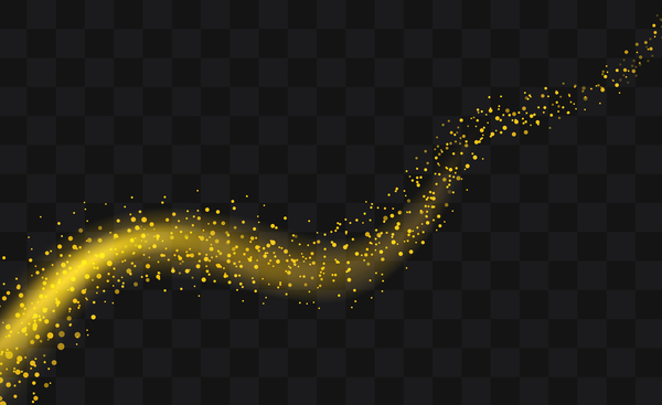 Sparkling golden particles wavy illustration vector 02