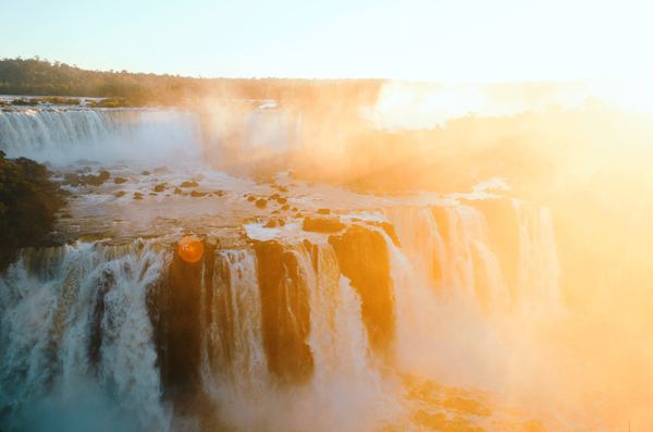 Spectacular waterfall Stock Photo