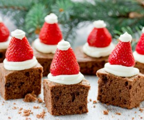 Strawberry cream cake Stock Photo