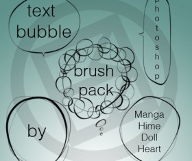 Text bubbles Photoshop Brushes