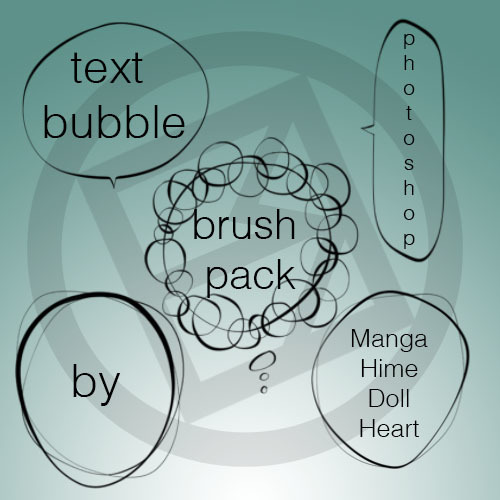 Text bubbles Photoshop Brushes