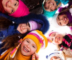 The children around in a circle Stock Photo 02