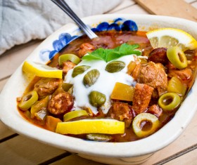 Traditional Tasty Russian Soljanka Soup Stock Photo 01