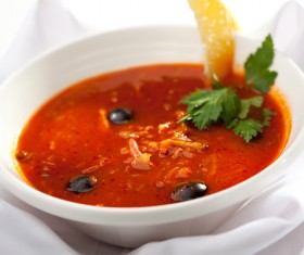 Traditional Tasty Russian Soljanka Soup Stock Photo 05