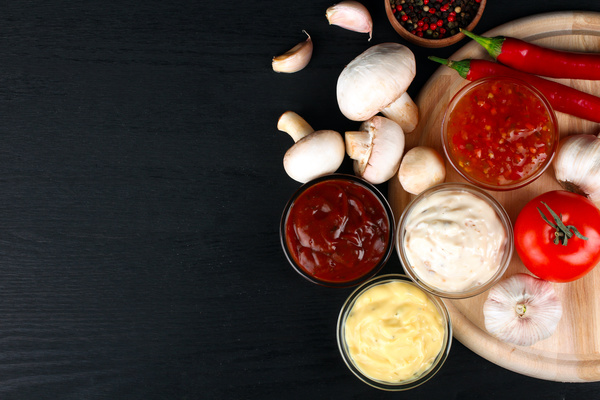 Various sauces Stock Photo 05