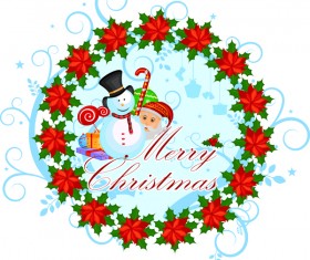 Vector christmas frame design