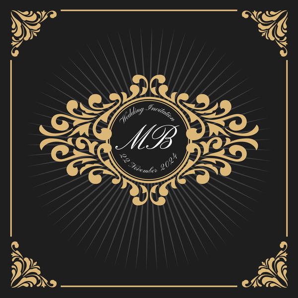 Vintage luxury frame with label template vector 02