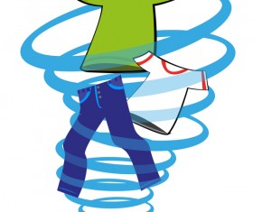 Washing machine whirlpool vector design