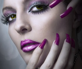 Woman fashion makeup Stock Photo