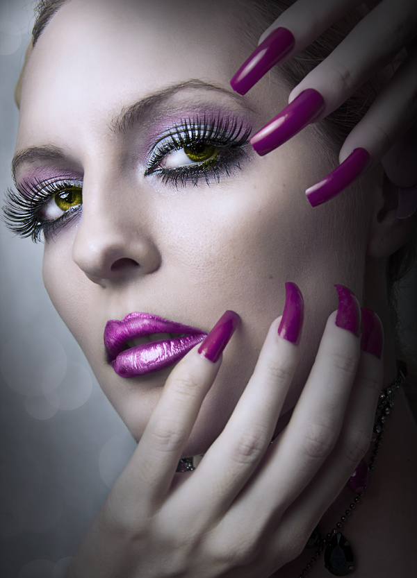 Woman fashion makeup Stock Photo