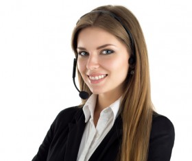 Young beautiful lady with wiring Stock Photo