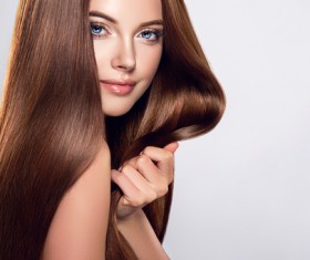 beautiful long hair girl Stock Photo 02