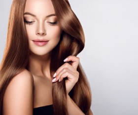 beautiful long hair girl Stock Photo 03