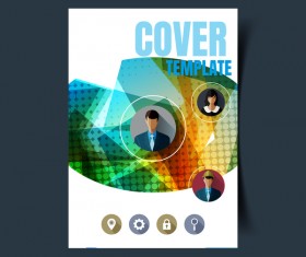 businessman flyer with brochure cover template vector