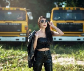 girl of fashion and beauty Stock Photo