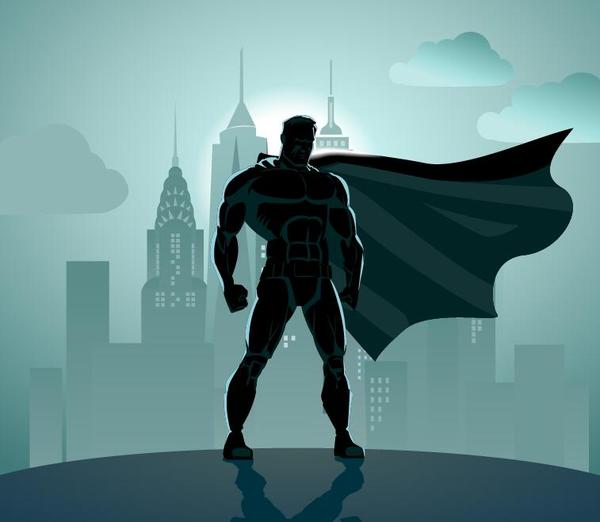 superman illustration design vector