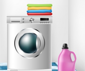 washing machine illustration vector